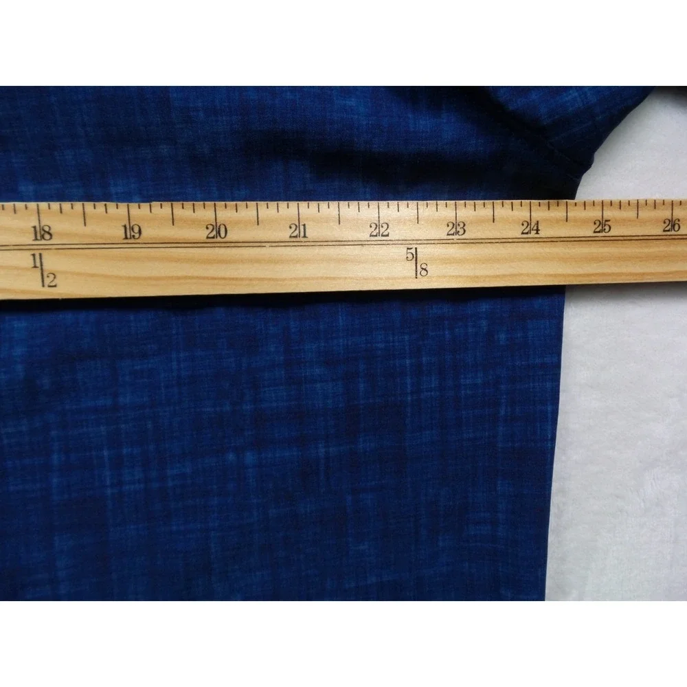 Con.Struct Shirt Mens Size XXL Blue‎ Button Down Short Sleeve 4-Way Stretch NWT